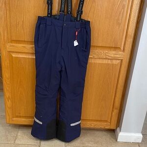 Lego Wear Brand Navy Ski Pants with Suspenders. Kids size 10/12.